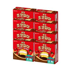 롯데 초코파이 오리지널 480g (12입) x8곽