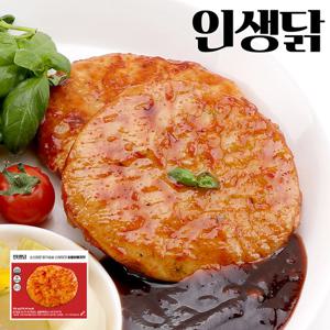 인생닭 소스담은 닭가슴살 스테이크 숯불바베큐맛 130g 10팩