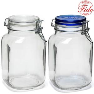 보르미올리 밀폐용기 2000ml 투명1P+블루1P 수제청병 시리얼통