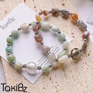 [타키비즈] 어번글라스 핸드메이드 원석팔찌