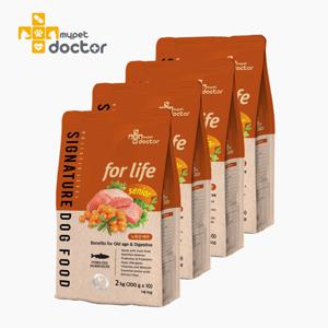 [마이펫닥터] 시그니처 포 라이프 시니어 강아지 사료, 2kg, 4ea