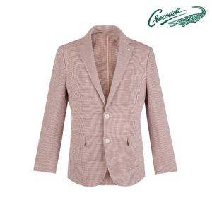 [크로커다일] 린넨 혼방변형체크 패턴 자켓 CDAA9JK2112