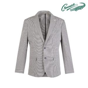 [크로커다일] 린넨 혼방변형체크 패턴 자켓 CDAA9JK2111