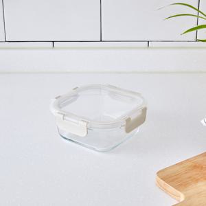 [모던하우스] 완벽분리 오븐용 내열유리 정사각밀폐용기 520ml