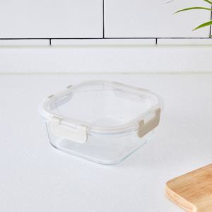 [모던하우스] 완벽분리 오븐용 내열유리 정사각밀폐용기 800ml