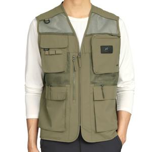 [아재나라]WKVB3007 남성 방수 망사조끼 여름 등산조끼 작업복