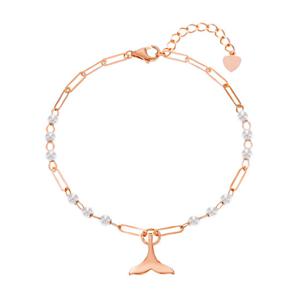 오팔하우스 14k 고래꼬리 참 진주 팔찌 OPDLB6741