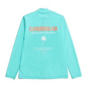 내셔널지오그래픽 N232WRG720 여성 그래픽 집업 래쉬가드 MINT