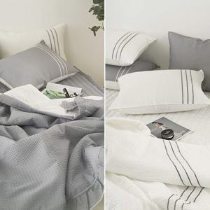 윤스홈 멜다 뱀부시어서커 호텔식 봄여름 침구풀세트 퀸(특대형)