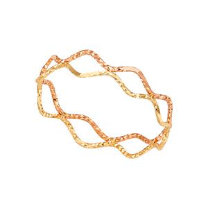 [제메이스] 14K 콤비 웨이브 반지