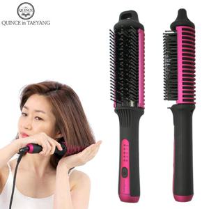 퀸스IN태양 탱글브러쉬 빗고데기 스트레이트 웨이브 머릿결정리정돈 뿌리볼륨 앞머리볼륨 C컬 화상위험방지캡