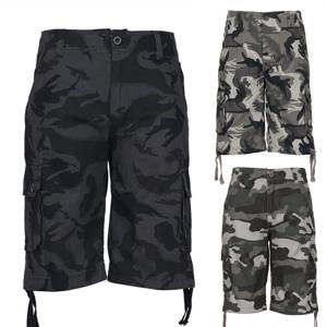 [김영주골프] 여름 면팬츠 밀리터리 남성 카고 반바지 KNMMHS66