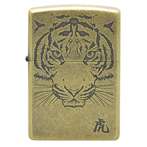 ZIPPO 지포 라이터 호랑이 얼굴 범 호 TIGER FACE BRA