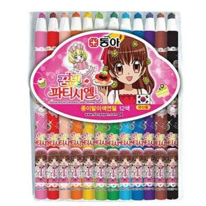 동아색연필 동아 종이말이색연필 12색 여