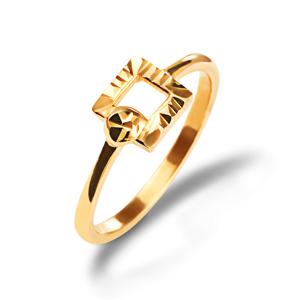 [엘렌쥬얼리] 24K 순금 네모 로직 금 반지 1.875g