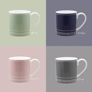 [한국도자기]본차이나 더셰프 4인 컬러 머그세트 4p