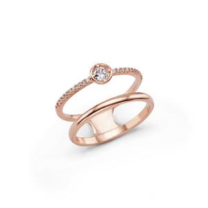 [러브넛] 14K 플레 큐빅 반지 plated RB-1057-P