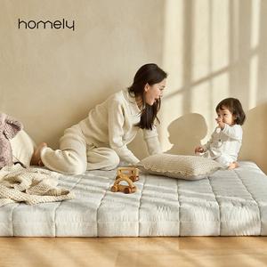 택배발송ㅣ홈리 솜니 10cm 알러지케어 베이직 바닥 매트리스 토퍼 푹신한 거실 슈퍼싱글 토퍼 수면매트 SS