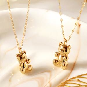 골드팡 18k 통통젤리곰 펜던트 - 쁘띠통통(소)