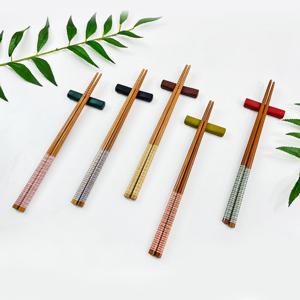 설렘하우스 천연목 나무젓가락 스트라이프 5p