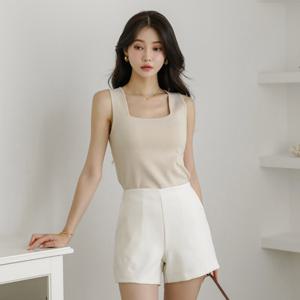 오드 TPO103 데일리 스퀘어넥 나시 니트