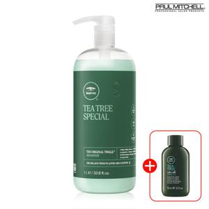 [폴미첼] (정품) 티트리 두피케어 초대용량 쿨링샴푸 1000ml + 티트리 샴푸 75ml 증정