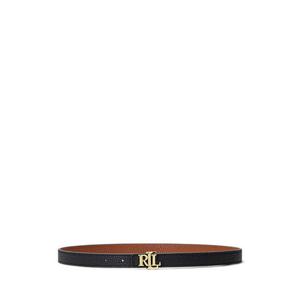로렌 랄프 로렌 로고 리버시블 레더 스키니 벨트(WALRBLT0F320128999)