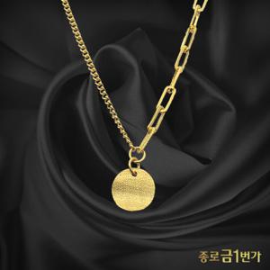 여자 순금 목걸이 코인 언발란스  18.75g