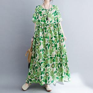 [쿠잉]아보그린 오버핏 빅사이즈 롱원피스 엄마옷중년원피스