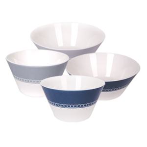 [한국도자기]본차이나 아름 공기대접 2인세트 4p (밥그릇2p+국그릇2p)