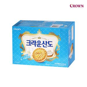 크라운산도 크림 323g x 5개 샌드 과자