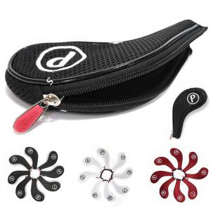 매쉬 지퍼 타입 골프 아이언커버 3컬러 (8개 1세트)