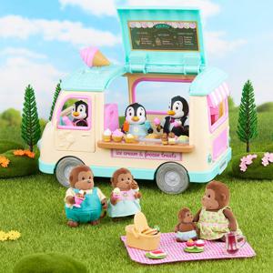 [우디즈패밀리] 아이스크림트럭소품세트 피규어 소꿉놀이