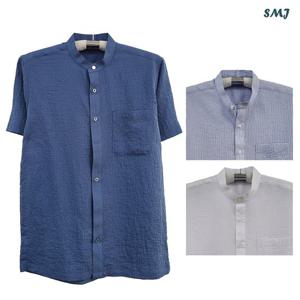 SMJ1345 남자 반팔 셔츠 지지미 차이나 남성 반팔 남방 여름