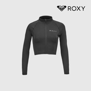 [공식] 록시 여자 크롭 집업 래쉬가드 오션 아무르 BLK0
