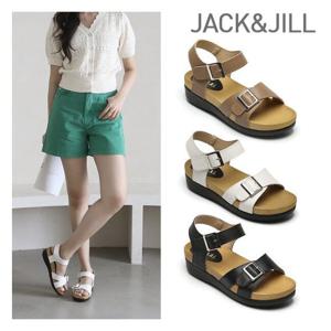 [잭앤질]잭앤질 소가죽 찍찍이버클 샌들(JB3410)