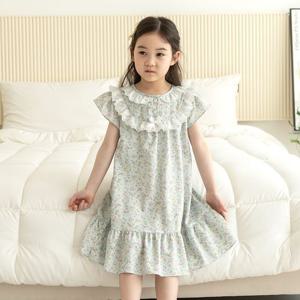[토토와모모]유아 아동 여름 반팔 여아 공주 원피스 잠옷 꽃향기2(레이온)