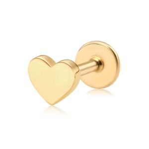 [비앤비골드] 14K 하트 트라거스 라블렛 피어싱 한쪽 MNE37676