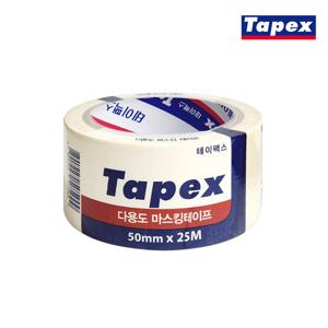 테이팩스 마스킹 테이프 50mm x 25M x 5개 도장 페인트 리모델링