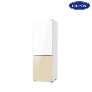 캐리어 312L 피트인 파스텔 2도어 콤비냉장고 KRNC312ESM1 화이트+베이지