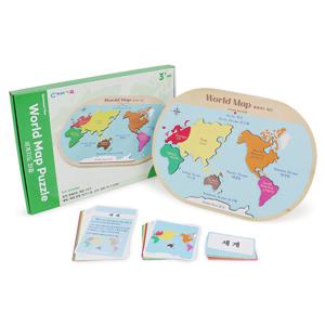 [가베가족] 몬테소리플러스 세계지도 퍼즐 KS4221