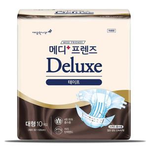 깨끗한나라 메디프렌즈 디럭스 테이프 대형 10개입