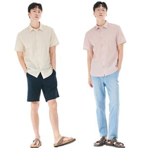 체이스컬트 [여름신상] 파격가 린넨 반팔셔츠 3컬러