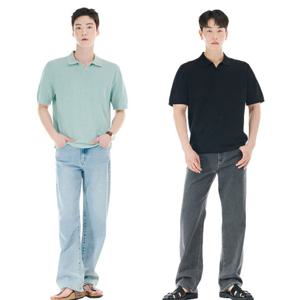 체이스컬트 [여름신상] 파격가 카라 반팔니트 3컬러