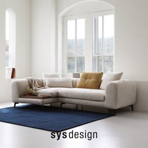 [12.15-18 노트 사이드 테이블 증정][시스디자인] 엘라 패브릭 3.5인 모듈 소파 (트레이)