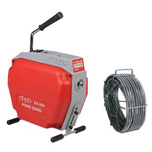 하수구막힘 배관 뚫기 전동청소기 KS-650 (16,22파이, 1/3마력)