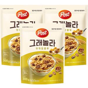 포스트 그래놀라 카카오호두300g x 3개+사은품랜덤증정
