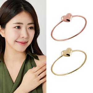 [엘렌쥬얼리] 14K 통통 하트 미스 링 금 실 반지