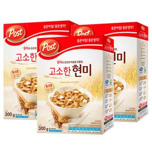 포스트 통곡물 고소한현미 300g x 3개+사은품랜덤증정(ID당1개)