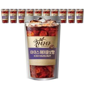 롯데칠성 칸타타파우치 아이스 헤이즐넛향 230ml x 10개